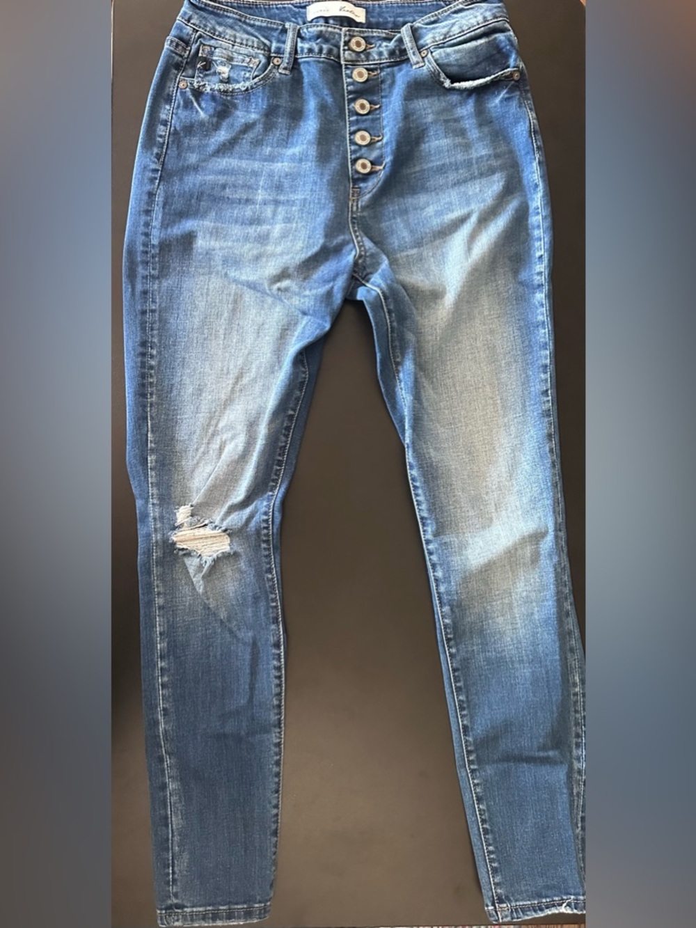 KanCan High-Rise Button-Fly Skinny Jeans - Picture 3 of 5